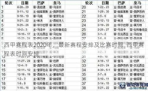 太平洋在线管理系统：2017西甲赛程表-第2张图片-www.211178.com_果博福布斯