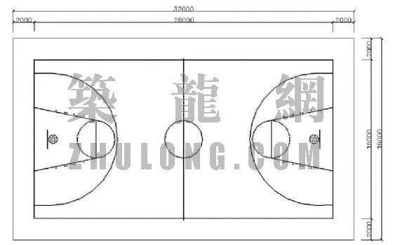 篮球场标准尺寸图纸及相关规定详解-第2张图片-www.211178.com_果博福布斯